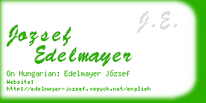 jozsef edelmayer business card